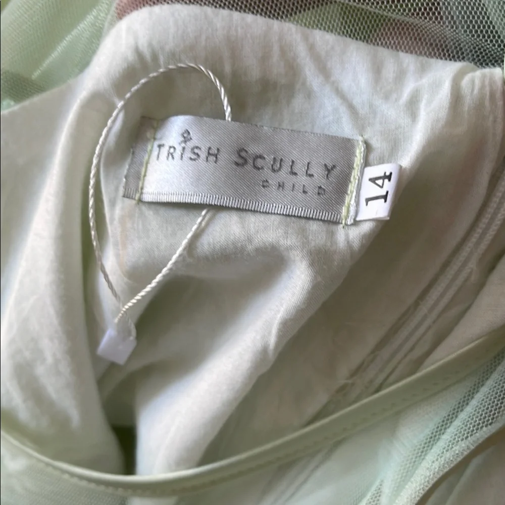 Trish Scully Child Elegant‎ Light Green Layered Dress